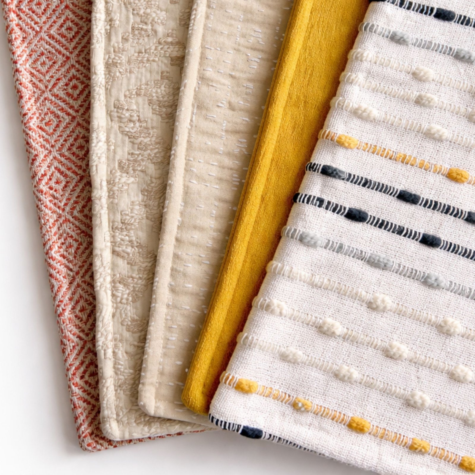 marigold cushion cover loom-woven texture warm gold tone