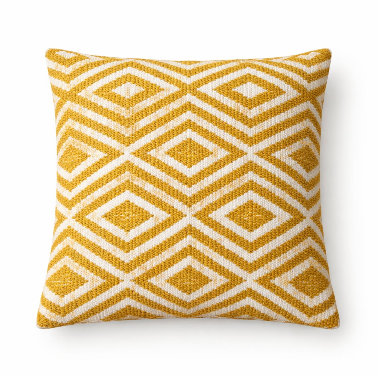mustard cushion cover diamond pattern for sofa or bed
