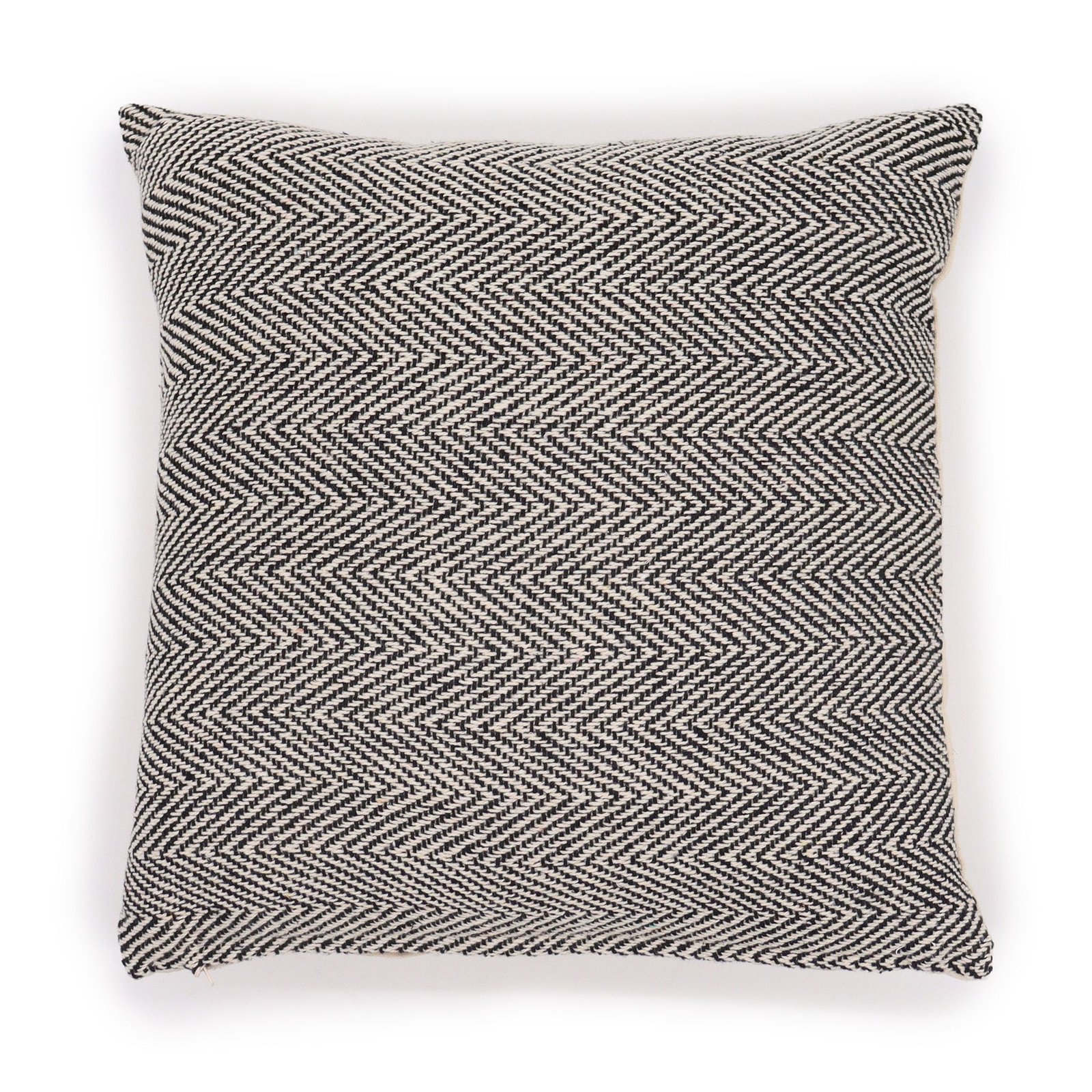 grey herringbone cushion cover woven cotton for sofa or bed