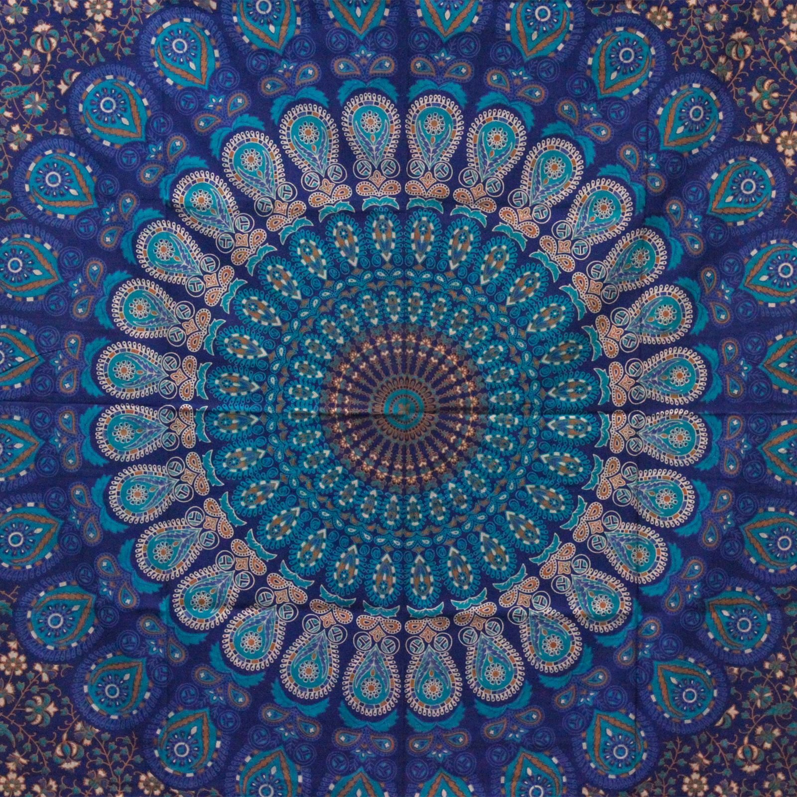 wall tapestry mandala design double bed cotton