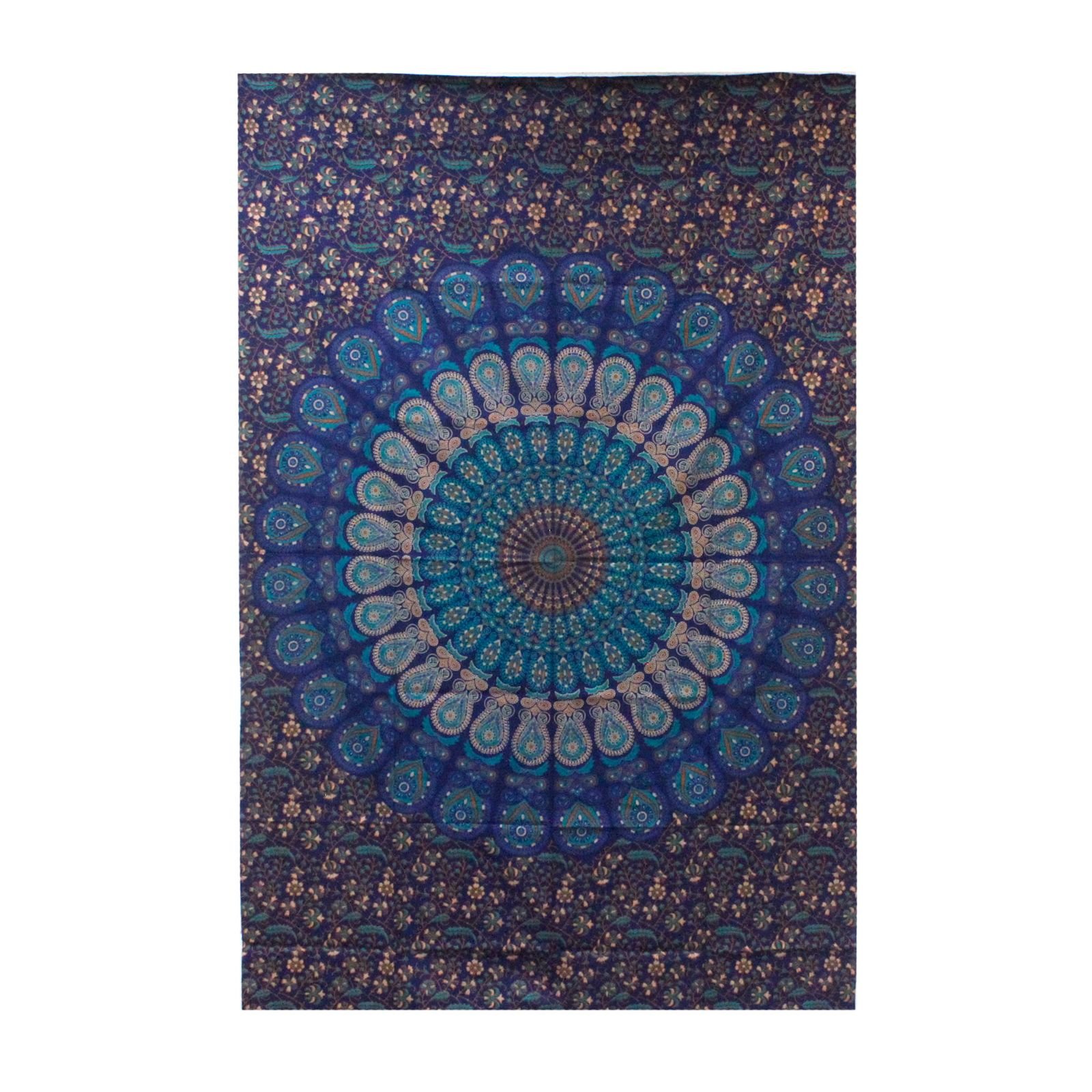 mandala tapestry cotton single bed hand printed design