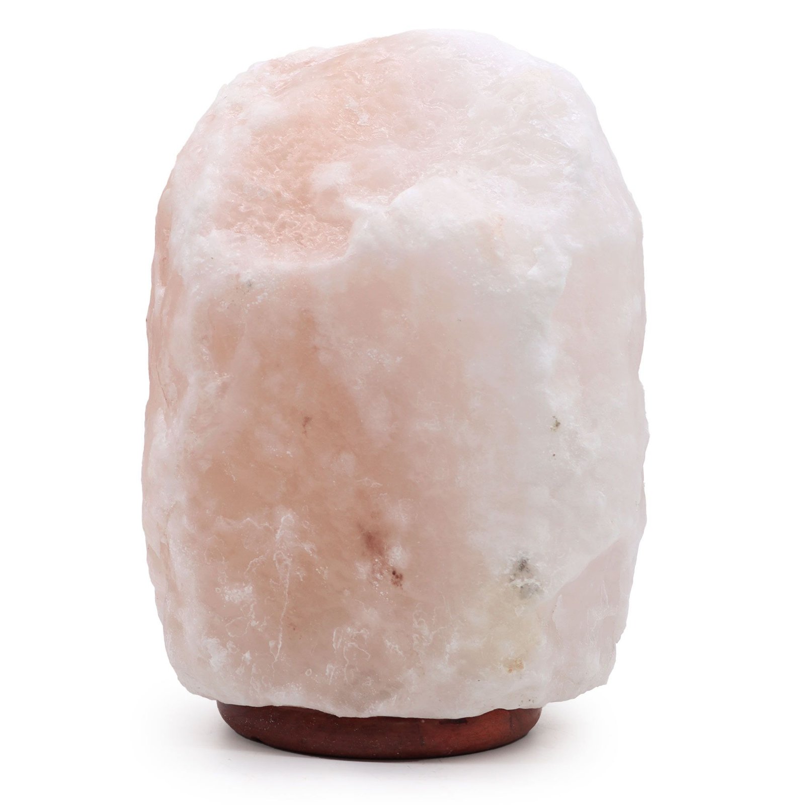 himalayan salt lamp crystal wooden base 25kg natural