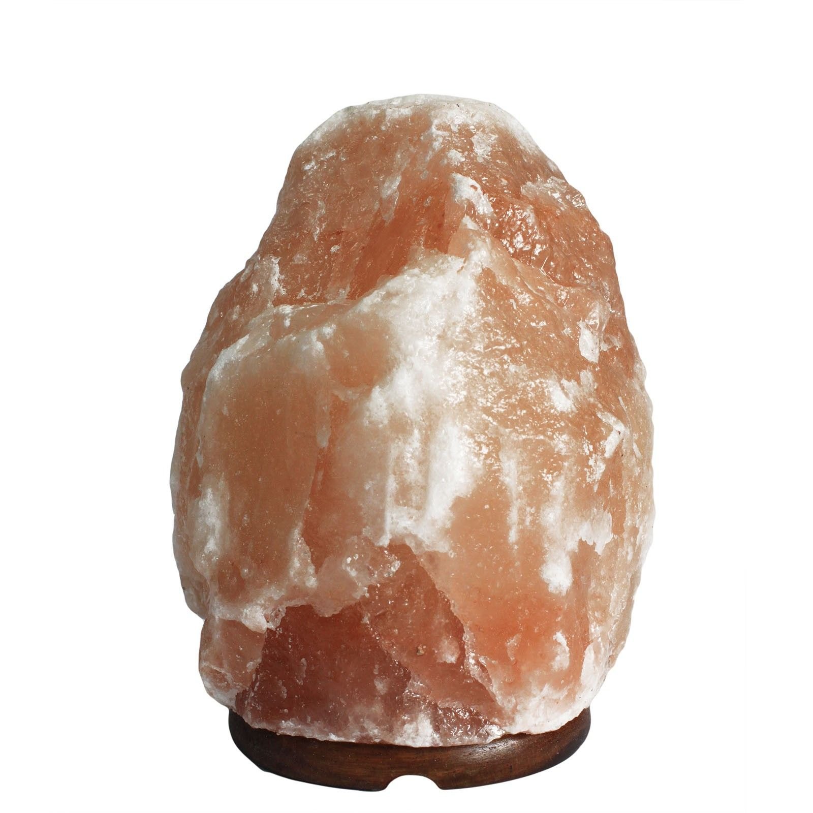 natural salt lamp himalayan wooden base 3-5kg pink