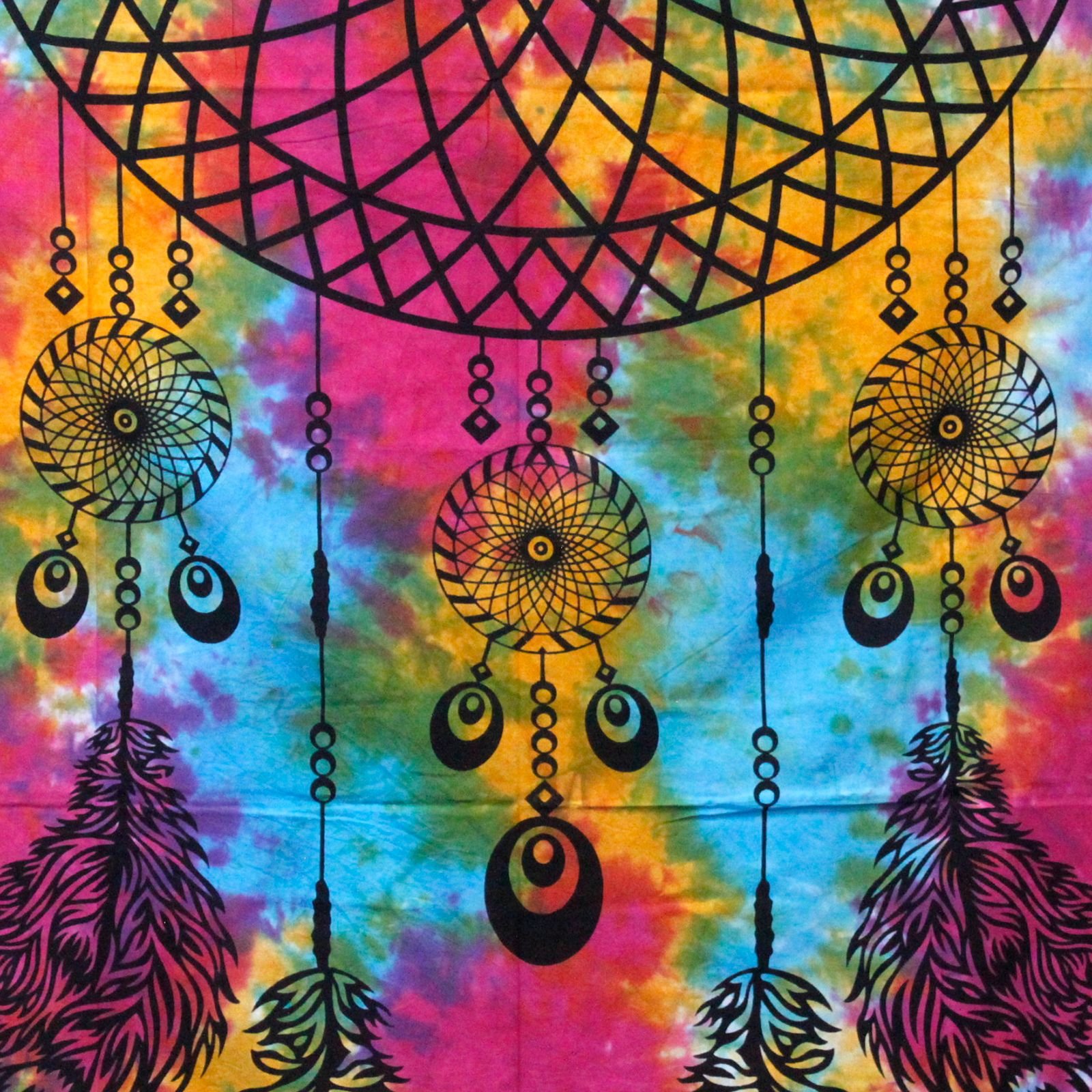 wall hanging tapestry dreamcatcher design cotton single bed