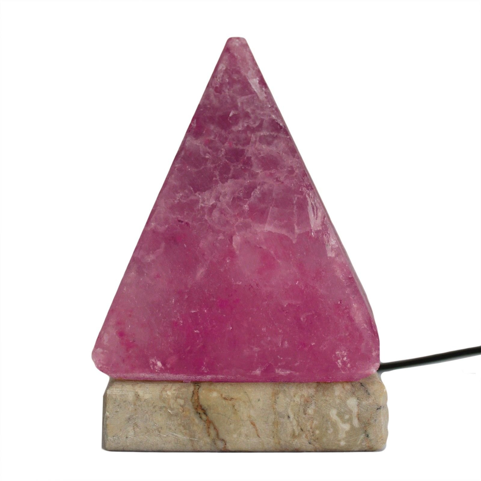 mini pyramid usb salt lamp multicolor himalayan salt